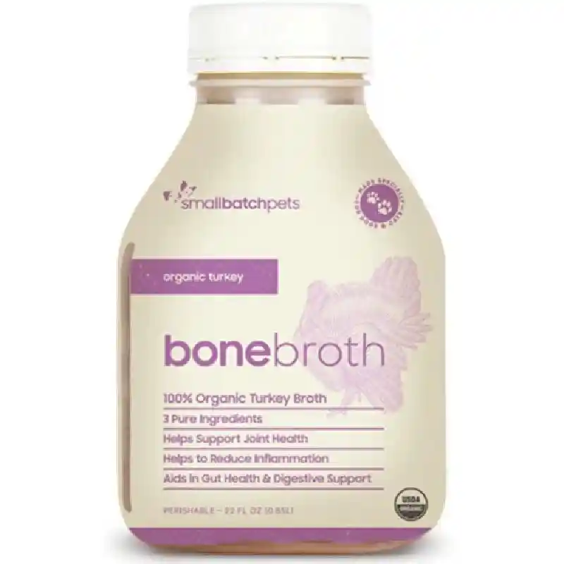 SmallBatch Frozen Organic Turkey Bone Broth 22-oz