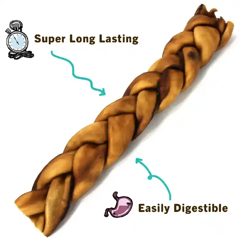 Jumbo Braided Beef Collagen 12”