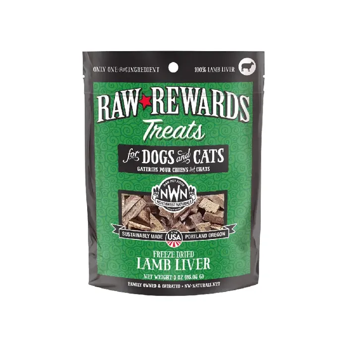 Northwest Naturals Freeze-Dried Lamb Liver for Dogs and Cats 3oz