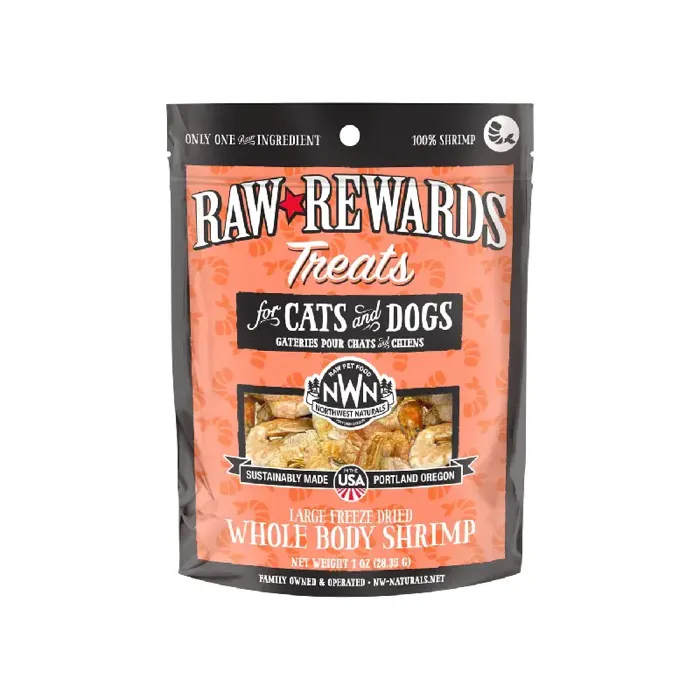 Northwest Naturals Freeze-Dried Shrimp for Dogs and Cats 1-oz