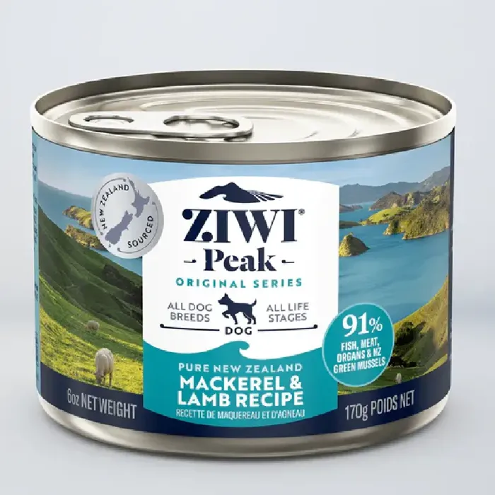 Pure New Zealand Mackerel & Lamb Recipe Can Dog Food 6-oz