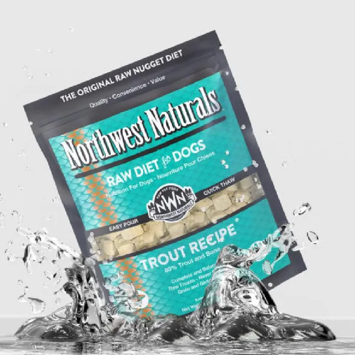 Northwest Naturals Frozen Raw Trout Nuggets 6LB