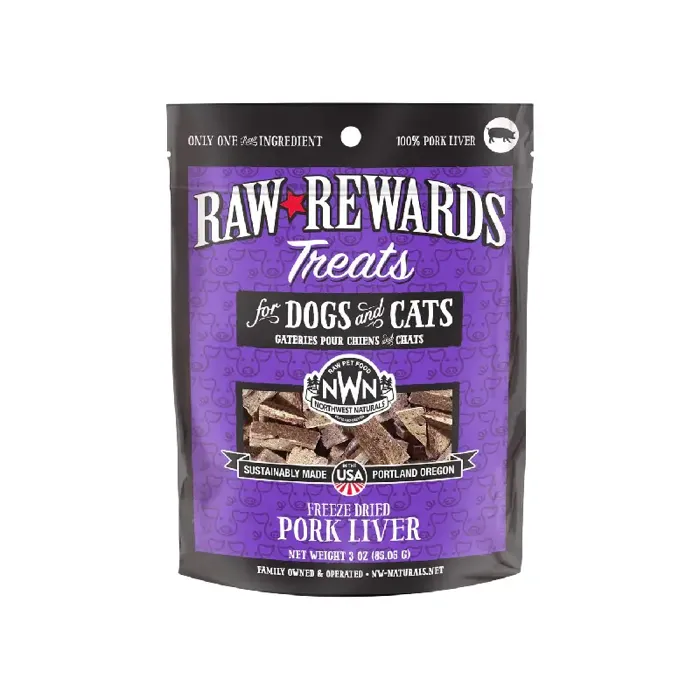 Northwest Naturals Freeze-Dried Pork Liver for Dogs and Cats 3-oz