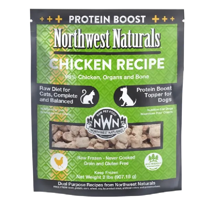 Northwest Naturals Frozen Raw Chicken Recipe for Cats and Dogs 2LB