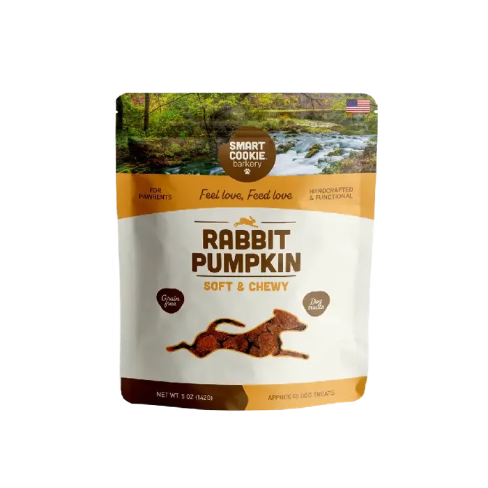 Smart Cookie Barkery Rabbit and Pumpkin Soft & Chewy Dog Treats 5oz