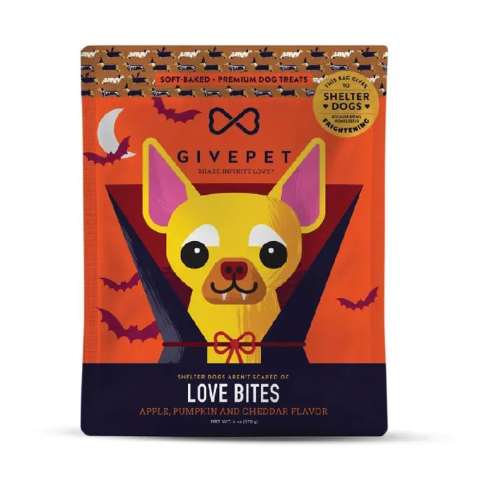 Givepet Holiday Dog Treat Soft Chew Love Bites 6-oz