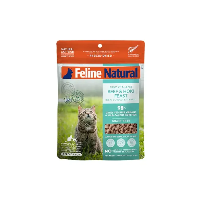 Feline Natural Freeze-Dried Beef & Hoki Feast 3.5oz