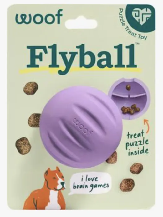 Woof Dog Toy Forager Flyball Single Lavender