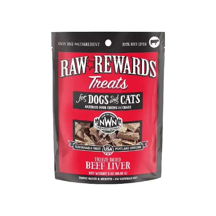 Northwest Naturals Freeze-Dried Beef Liver for Dogs and Cats 3-oz