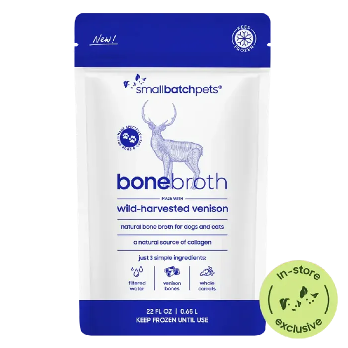 Smallbatch Frozen Organic Venison Bone Broth 22-oz