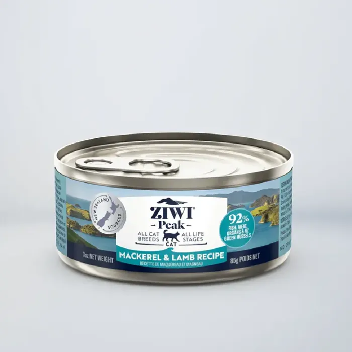 Ziwi Peak Mackerel & Lamb Recipe Canned Cat Food 3 oz.