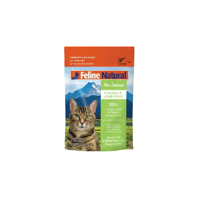 Feline Natural New Zealand Chicken & Lamb Feast Pouch 3 Oz