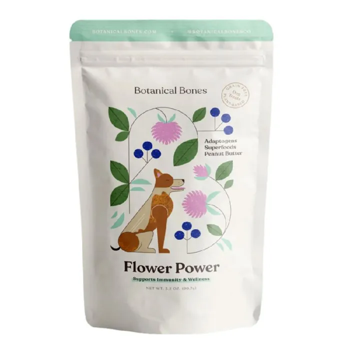 Botanical Bones Flower Power Dog Treats 4oz