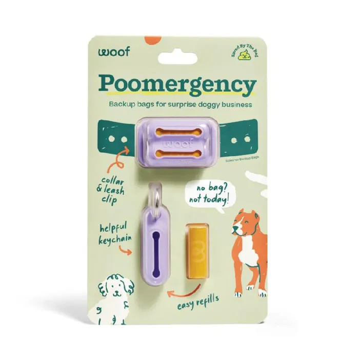 Woof Poomergency Purple