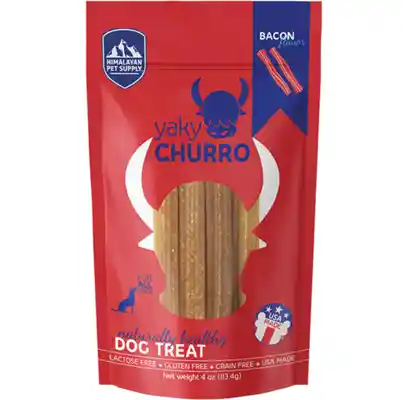 Bacon Churro For Dogs of All Sizes 4-oz (4-pack)