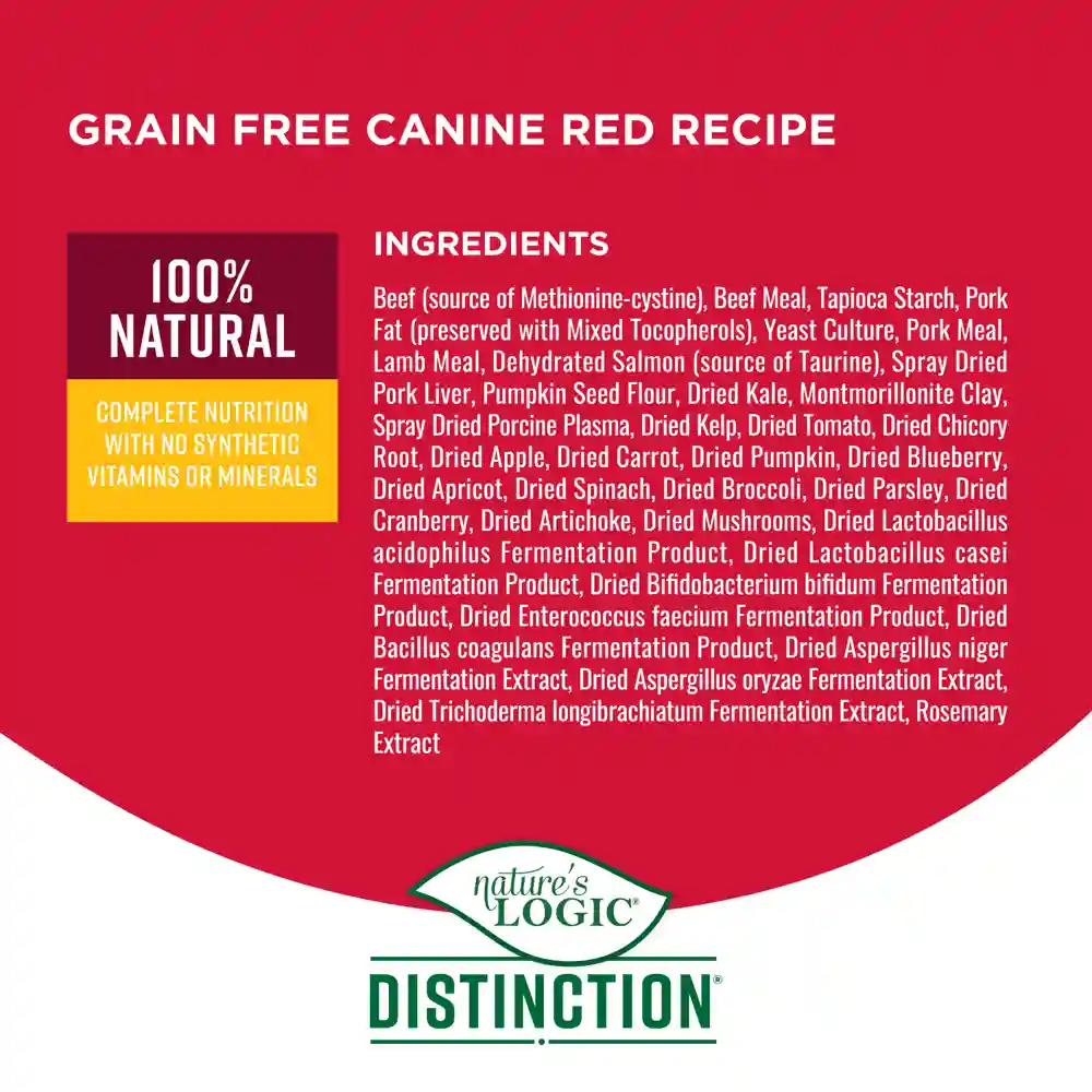 Nature's Logic Dog Distinction Gf Red 4.4 Lb
