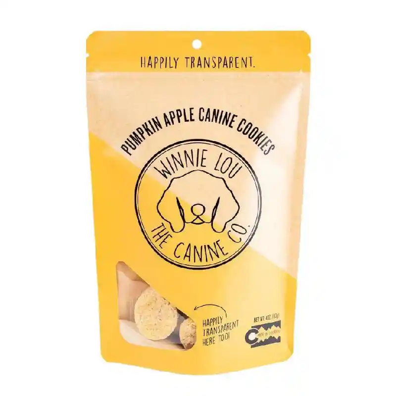 Winnie Lou Pumpkin Apple Canine Cookies for Dogs 4-oz