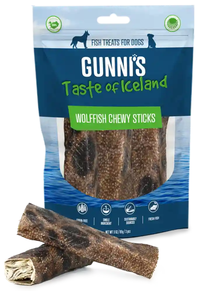 Wolffish Chewy Sticks 3-oz