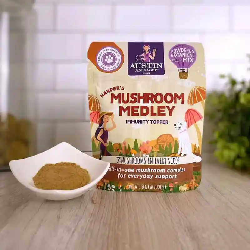 Harper's Mushroom Medley Health Supplement Powder for Dogs and Cats