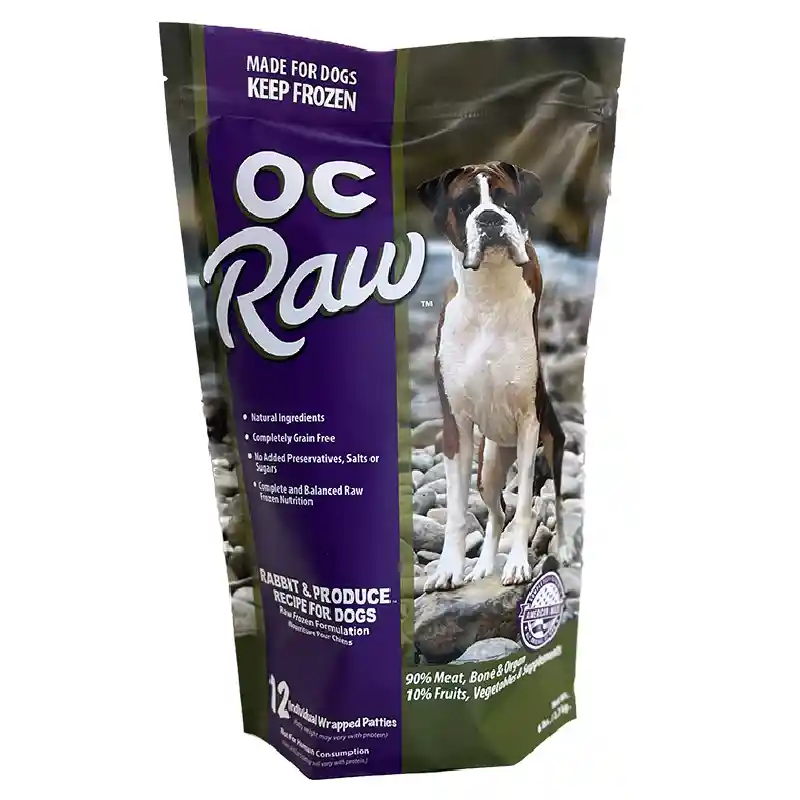 Frozen Raw Rabbit & Produce Patties for Dogs 6-lb