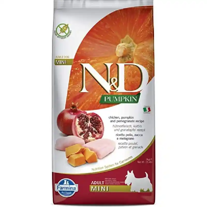 Farmina N&D Ancestral Grain Chicken & Pomegranate Mini Adult Dog Food 15.4LB