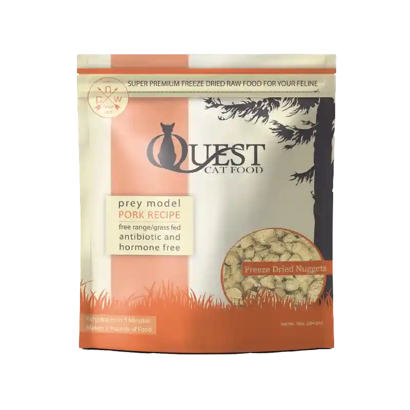 Steve's Fd Quest Nuggets Pork For Cats 10 Oz