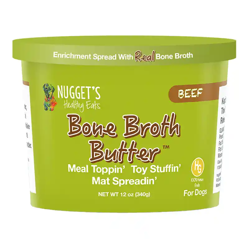 Nugget’s Healthy Eats Frozen Beef Bone Broth Butter 12-oz