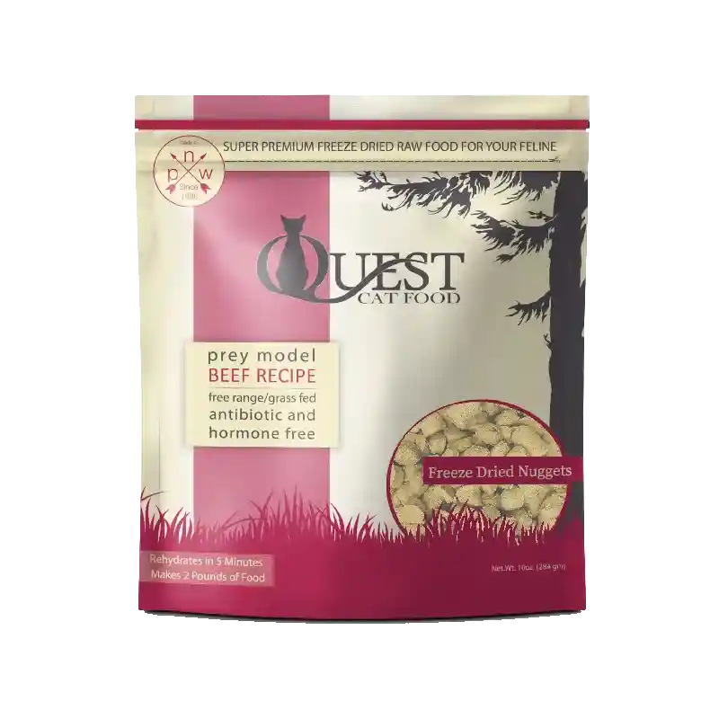 Steve's Fd Quest Nuggets Beef For Cats 10 Oz