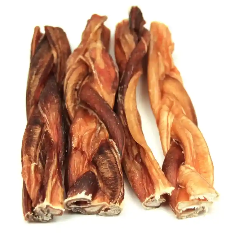 Thick Braided Bully Stick (Odor-Free) 6”