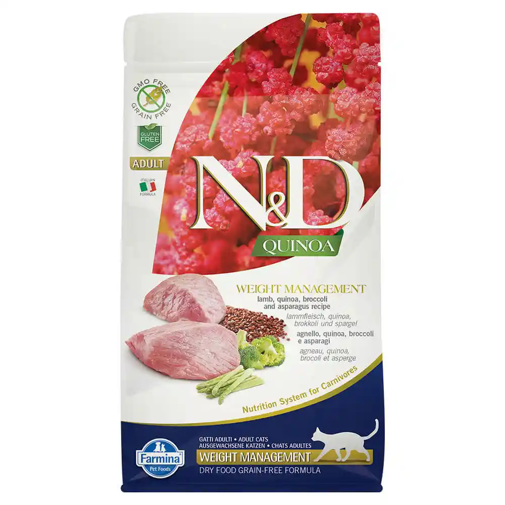 Farmina N&D Quinoa Weight Management Lamb Adult Cat Food 3.3LB