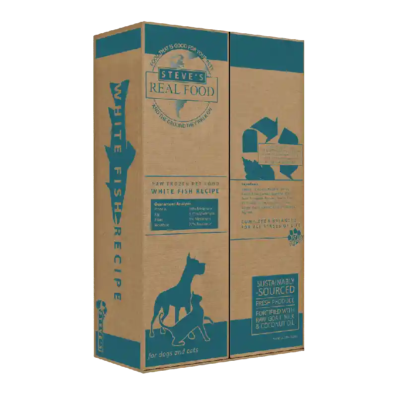 Steve's Dog Raw Frzn Barf White Fish Patties 20 Lb