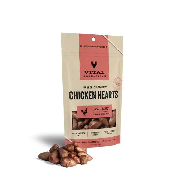 Freeze-dried Raw Chicken Hearts Dog Treats