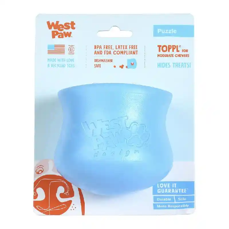 West Paw Toppl Ruby Red Small