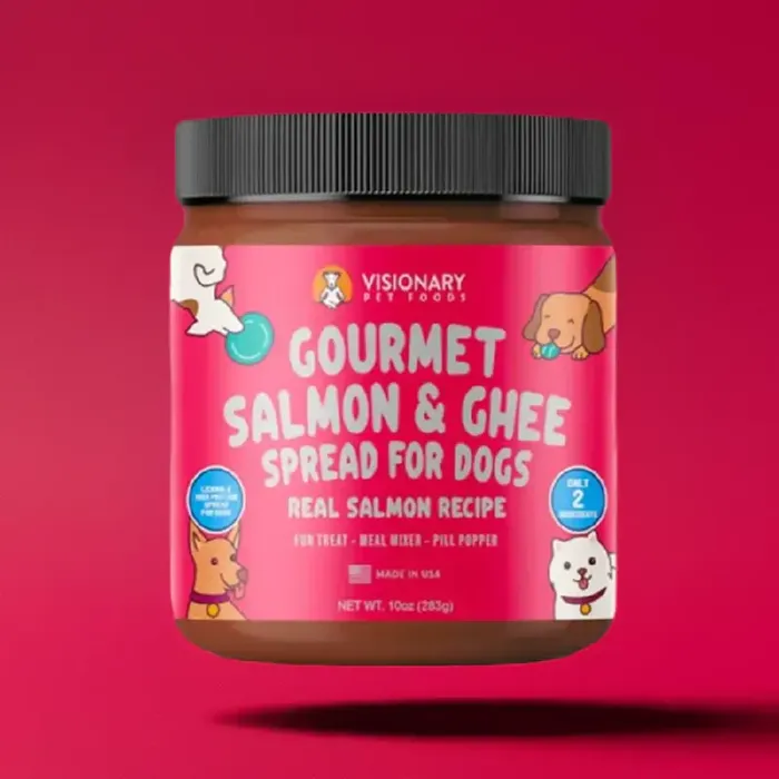 Visionary Gourmet Salmon & Ghee Spread for Dogs 12oz