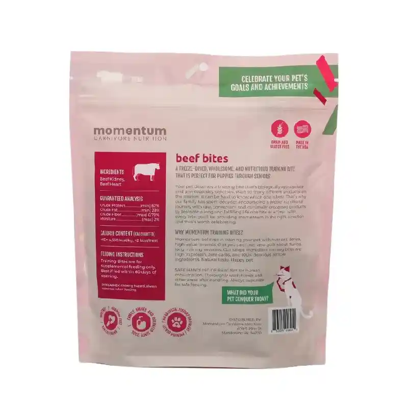 Momentum Treats Training Bites Beef 2.5oz