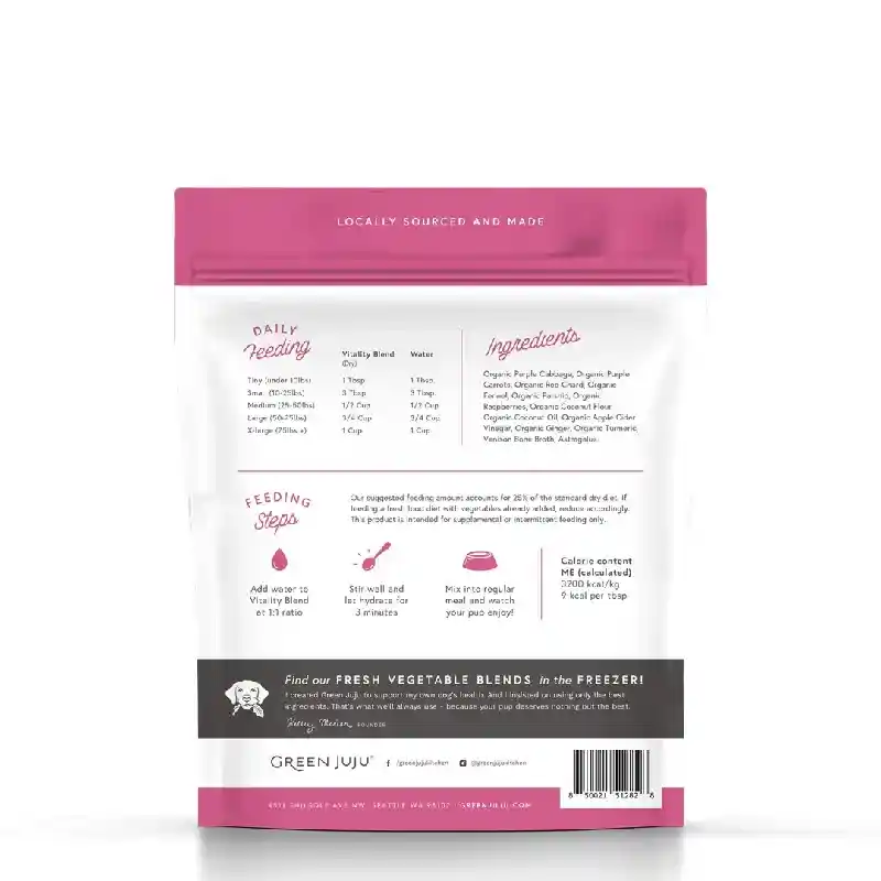 Green Juju Freeze-Dried Vitality Blend for Dogs and Cats 5.5 Oz