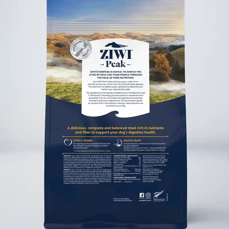 Ziwi Dog Steam Dried Chicken W Orchard Fruits 1.8#