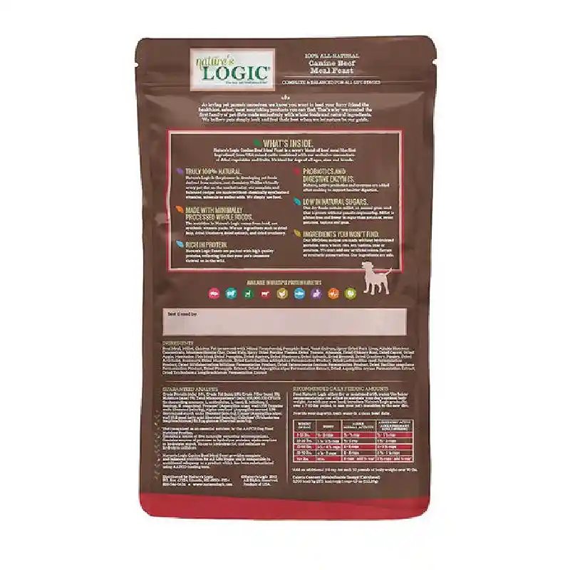 Nature's Logic Dog Distinction Dry Beef 24 Lb