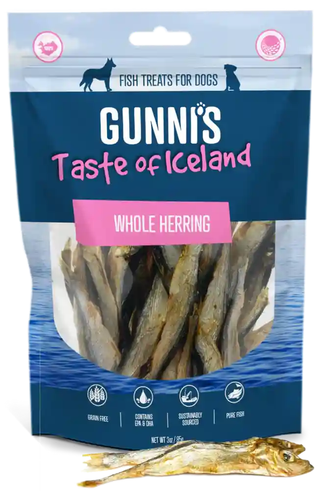 Gunni's Whole Herring 3-oz