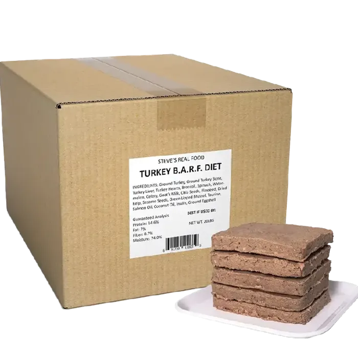 Steve's Real Food Frozen Turkey Patties 20-lbs