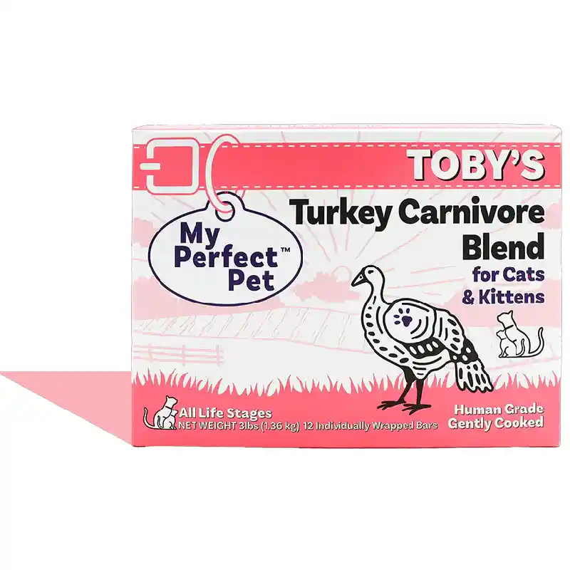 My Perfect Pet Frozen Toby’s Turkey Gently Cooked Blend for Cats 3-lb