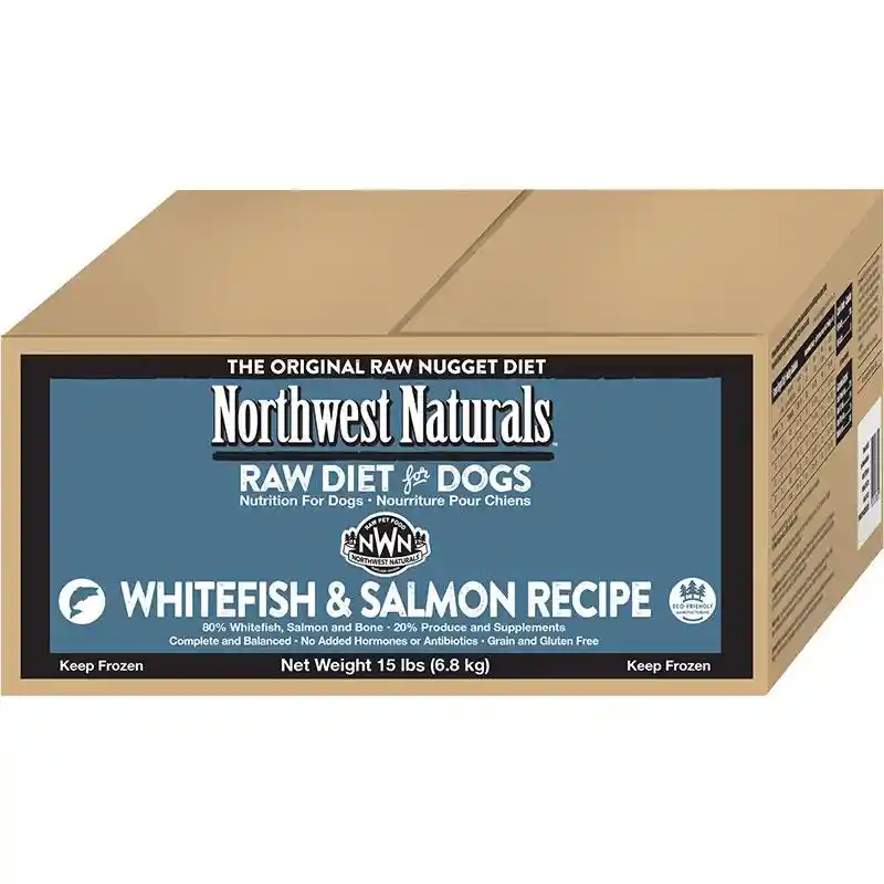 Northwest Naturals Frozen Raw Whitefish & Salmon Nuggets 15