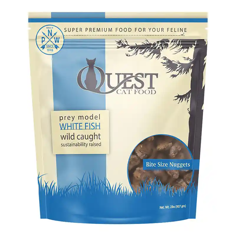 Steve's Frozen Quest Cat Nuggets Whitefish 2#