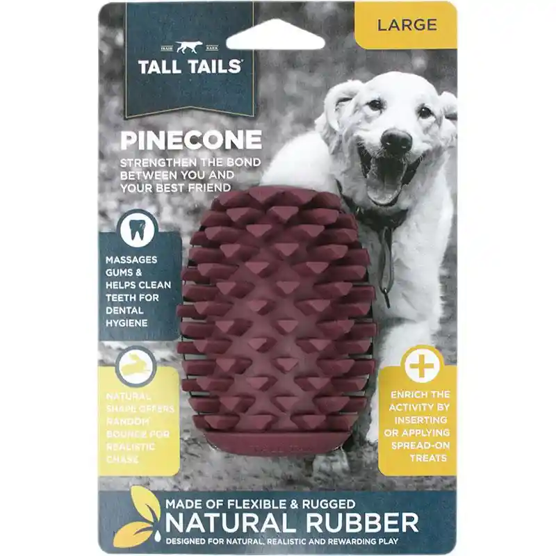 Nat Rubber Pinecone Reward Dog Toy