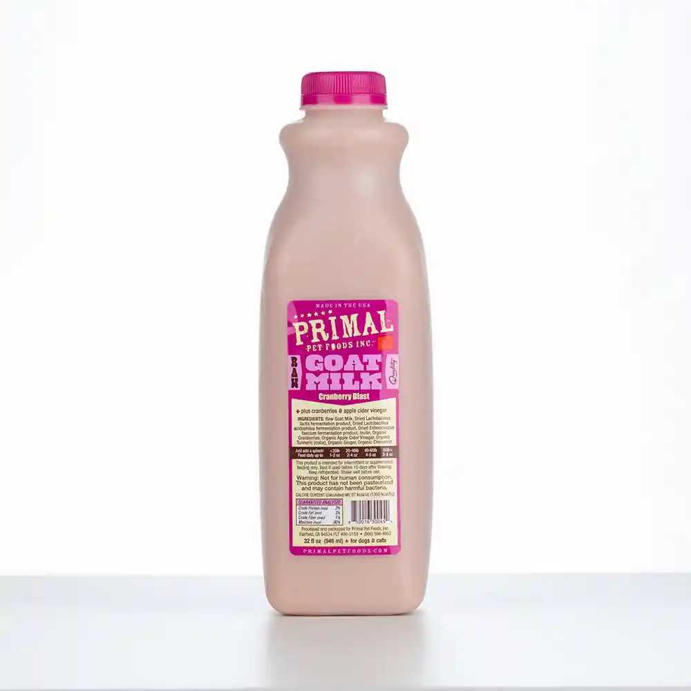 Primal Raw Frzn Cranberry Blast Goat Milk 1 Qt