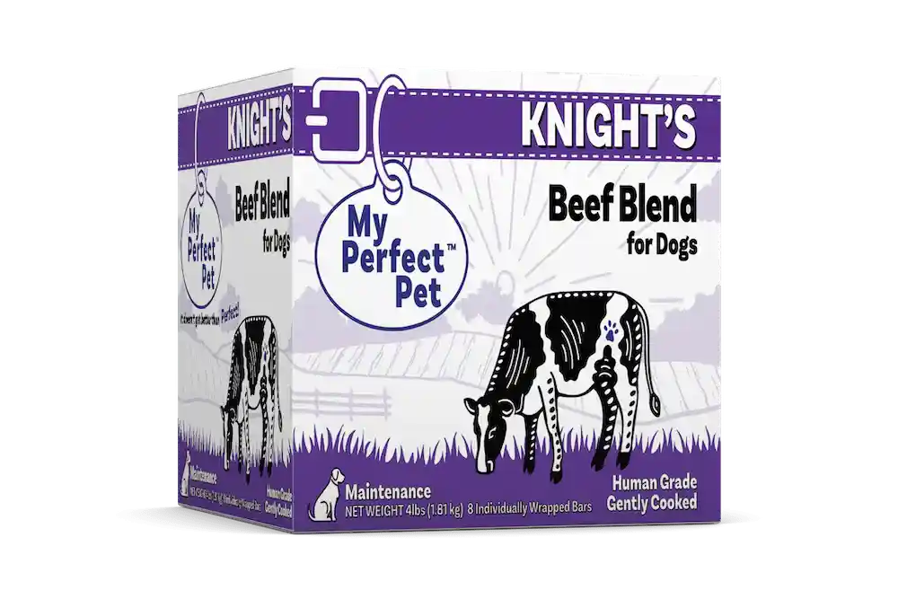 My Perfect Pet Frozen Knight’s Beef Gently Cooked Blend for Dogs 4-lb