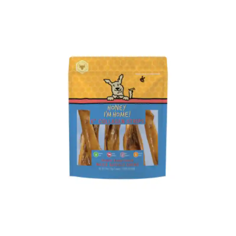 Hih Honey Coated Buffalo Chews Headskin Strips 6"