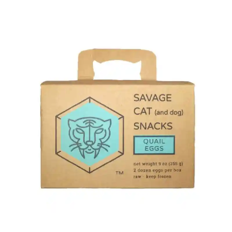 Savage Cat (and dog) Frozen Quail Eggs 24CT