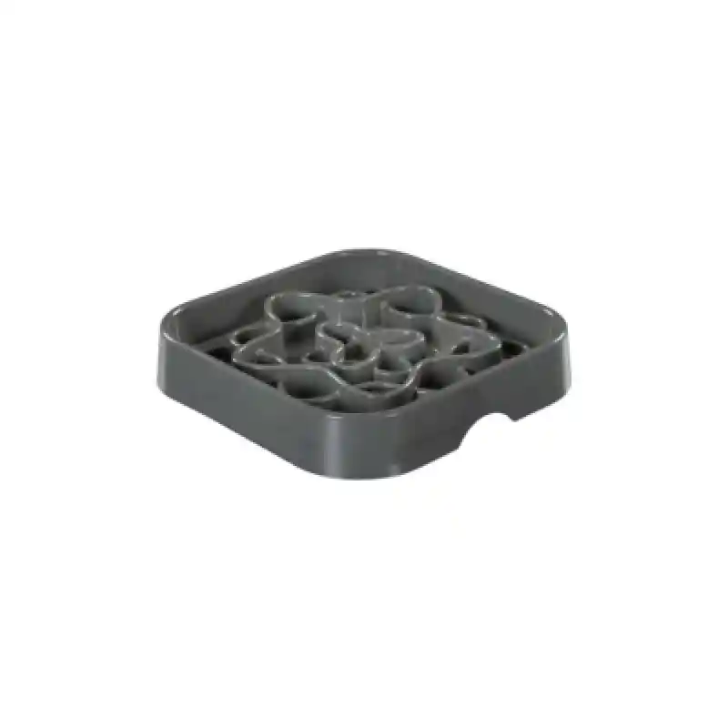 Messy Mutts Slow Feeder Square Grey SM
