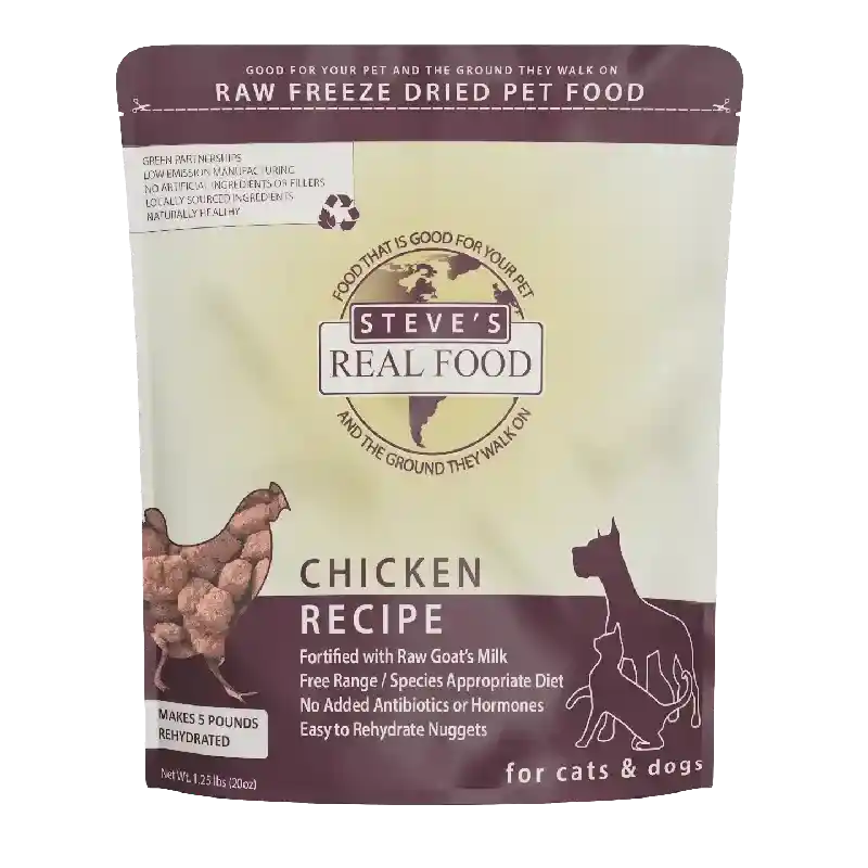 Steve's Real Food Freeze Dried Chicken 1.25 Lbs